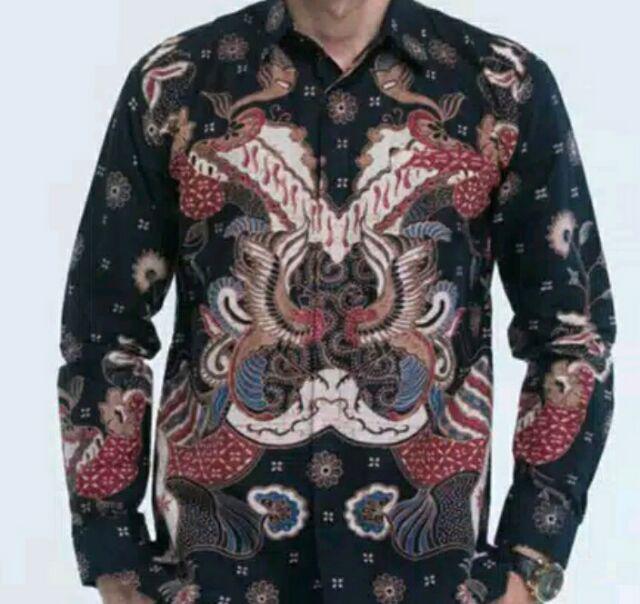 Dewandaru Merah Goenadhi Kemeja Batik Pria Premium Adhiwangsa Slimfit
