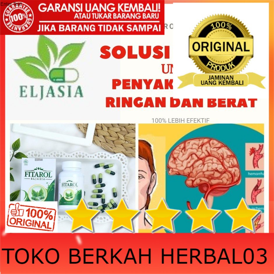 100% ASLI Obat Stroke Herbal Paling Ampuh Fitarol Eljasia 100% Produk Original