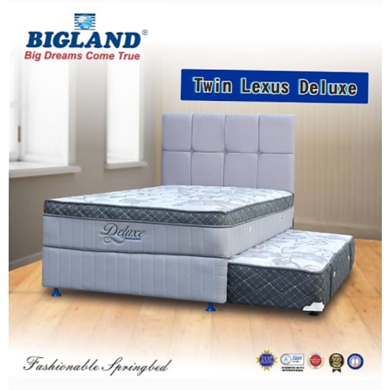 BIGLAND SPRINGBED SET TWIN LEXUS DELUXE 120x200