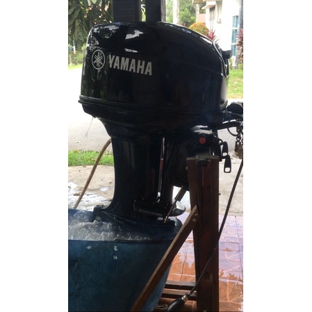 Yamaha,40pk,xmhl,bekas,mesin,tempel,spedboat