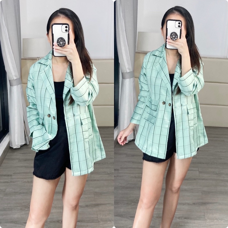 blazer korean trendy / blazer casual / blazer kerja wanita