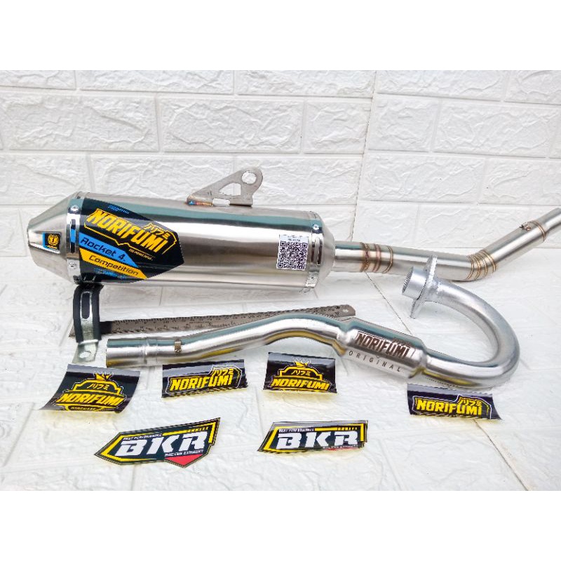 KNALPOT NORIFUMI ROCKET 4 COMPETISI CRF 150L, KLX 150, D-TRACKER, WR 155R-2