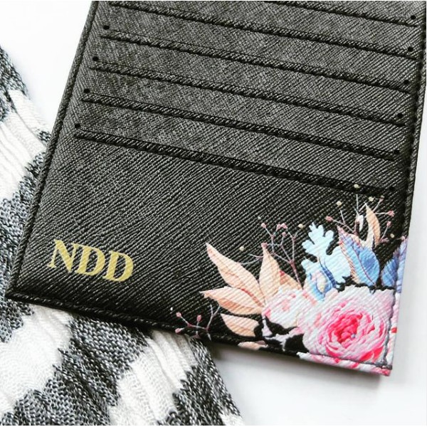 Cardholder Dompet Kartu 12slot CUSTOM Gambar Nama