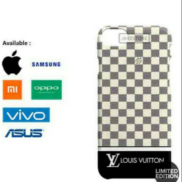 Hardcase Iphone 4, 4s, 5, 5s, 5c, 6, 6s plus, 7, LV Louise Vuitton Damier Azur Patte