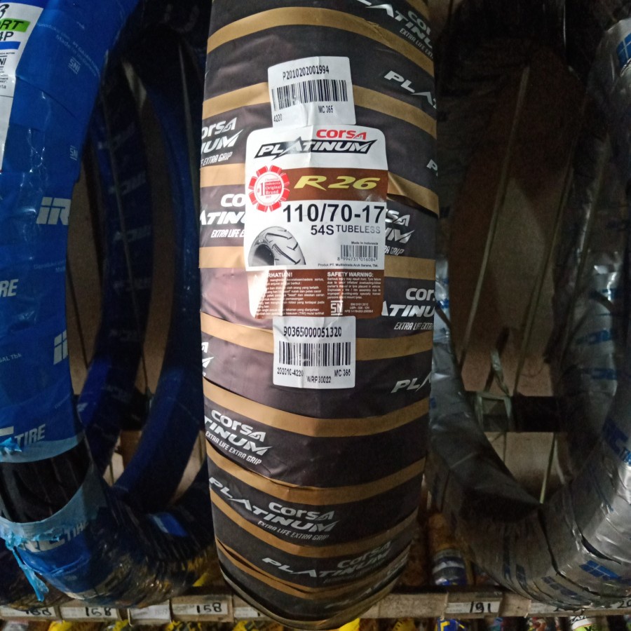 Ban Luar Motor Corsa 110/70-17 Platinum R 26 Tubeless
