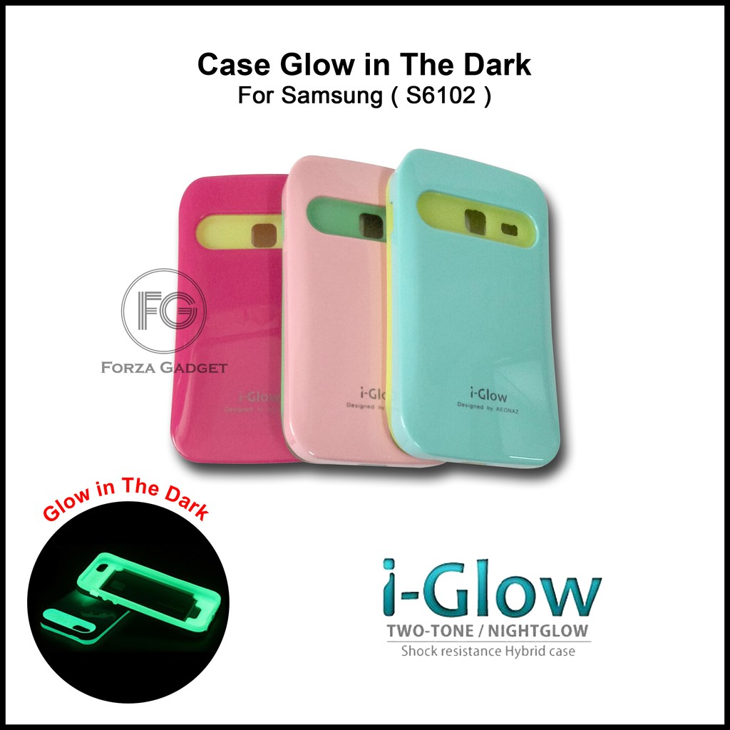 Case i-Glow for Samsung Galaxy Young Duos S6102 (Glow in The Dark)