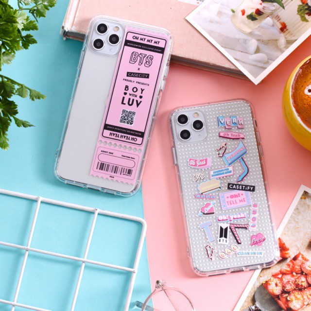 SOFTCASE BTS CLEAR FOR IPHONE REALME C11 5i VIVO Y50 Z1 11 PRO MAX XS X 6 7 8 CASETIFY [2]