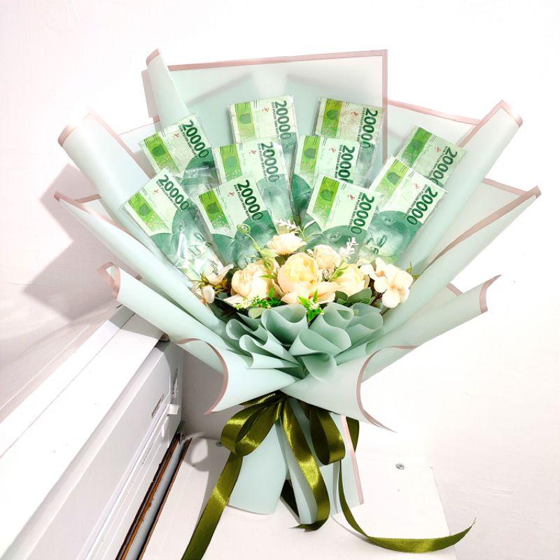 BUKET uang custom/ hadiah wisuda/ kado ulang tahun _ money bouquet