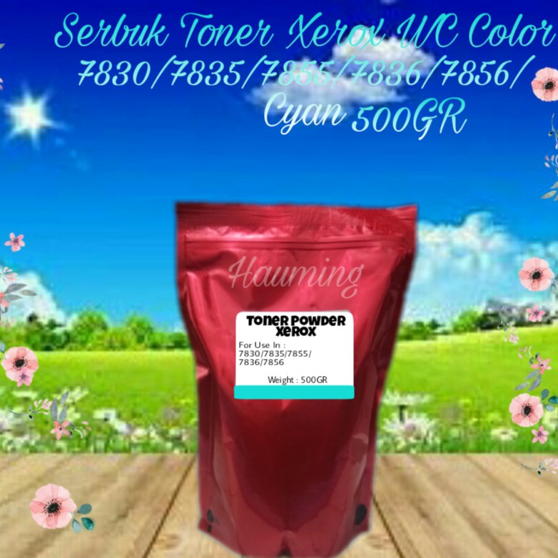 Serbuk Toner Powder Xerox Color WC 7830 7835 7855 7500 7800 7900 7836 7856 Cyan 500gr