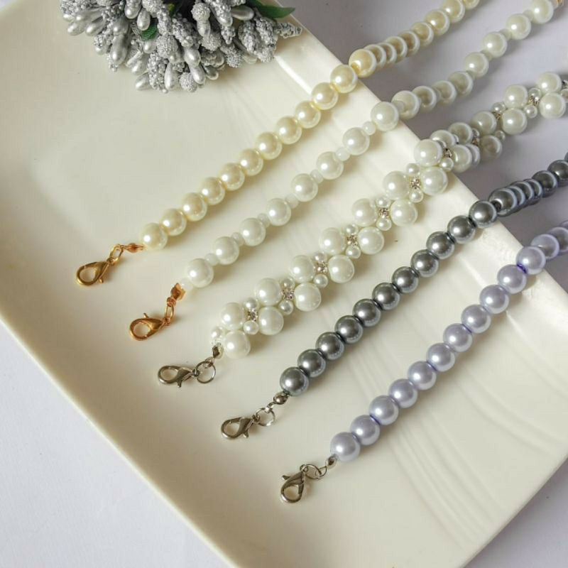 PENGAIT MASKER / TALI MASKER MUTIARA / KONEKTOR HIJAB