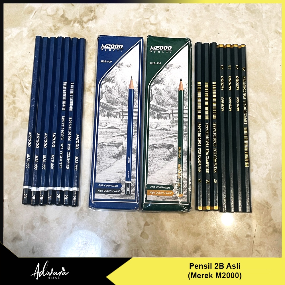 Jual Pensil 2b Komputer Asli M2000 Pensil Kayu Untuk Ujian Shopee