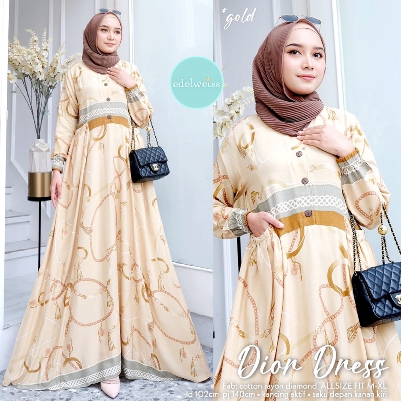 DIOR DRESS PREMIUM ORIGINAL BY EDELWEISS