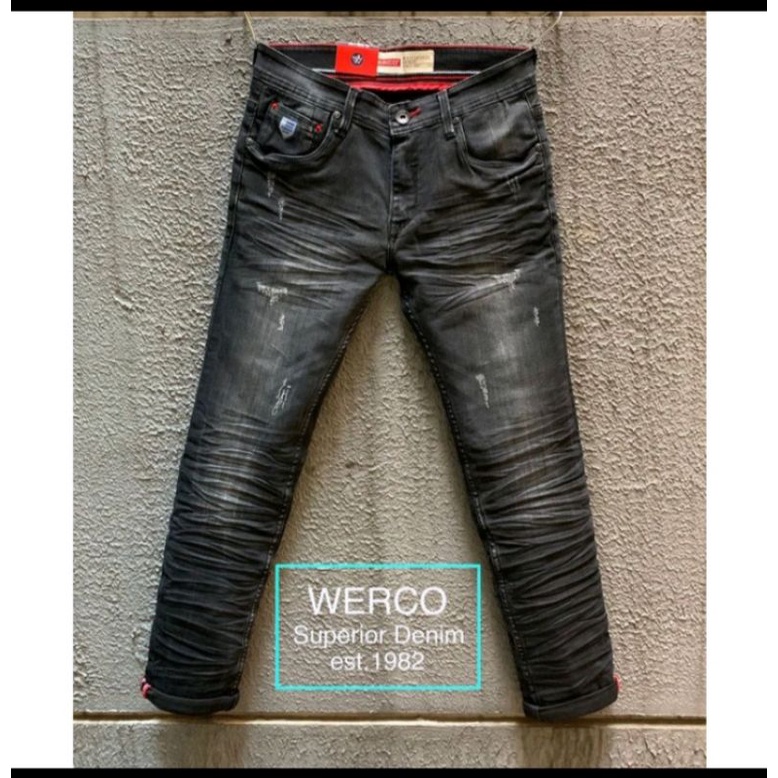 celana jeans panjang  werco terbaru /celana werco panjang