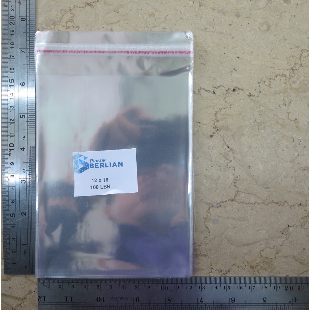 Plastik Opp 12x16 cm Plastik Seal Plastik Opp Lem Tebal 20 Micron