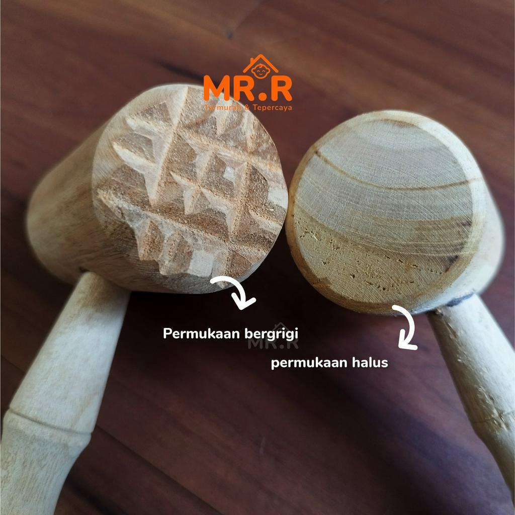 Alat Pemukul Pengempuk Daging Bahan Kayu Pinus Premium Food Grade Perlengkapan Dapur