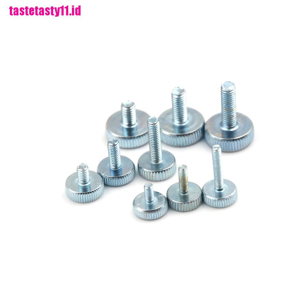 【TTID】10Pcs M3 M4 M5 Knurling Flat Head Knurled Thumb Screw Hand Tighten Screws