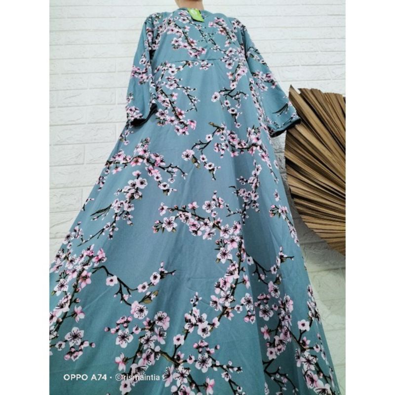 GAMIS HYGET JUMBO BUSUI MOTIF FRESILIA / SAKURA || GAMIS BUSUI MOTIF TERBARU TERMURAH