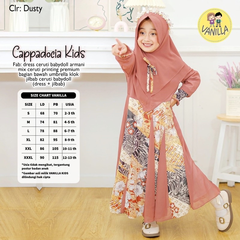 Gamis Anak Anak / CAPPADOCIA KIDS ORI BY VANILLA HIJAB