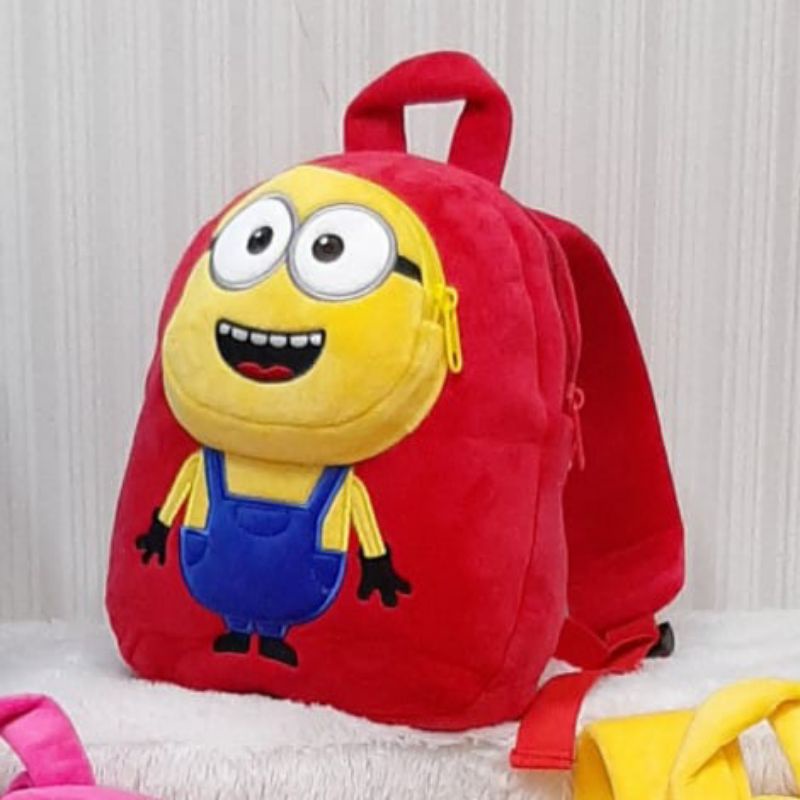 Ransel Sekolah Anak Minion Ukuran M Tas Paud TK Karakter Kartun