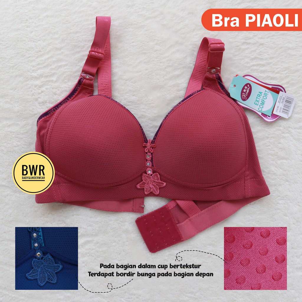 Bra Piaoli PL023 | Bra Wanita Dewasa Pori-pori Kait kancing 3 Full Cup