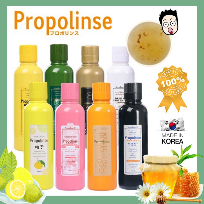 (Original) Propolinse mouthwash Original Orange 600ml/150ml Original Jepang Propolinse Obat Kumur
