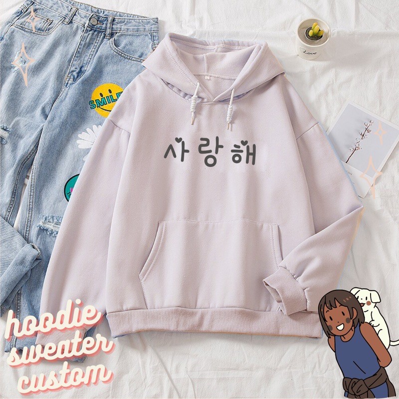 Jual hot sale hoodie korea