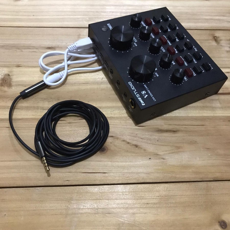 Kabel Sambungan cable soundcard v8 v8s v8 plus live aux panjang 2 M