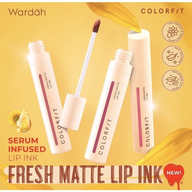 ❤ jselectiv ❤ WARDAH COLORFIT Fresh Matte Lip Ink | Lip Cream dengan Tekstur Cair (Watery) dari WARDAH COLORFIT