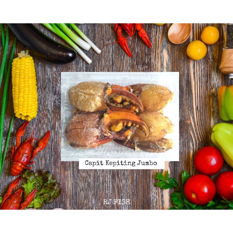 Capit Kepiting Jumbo Kupas Beku RJ Fish 500gr
