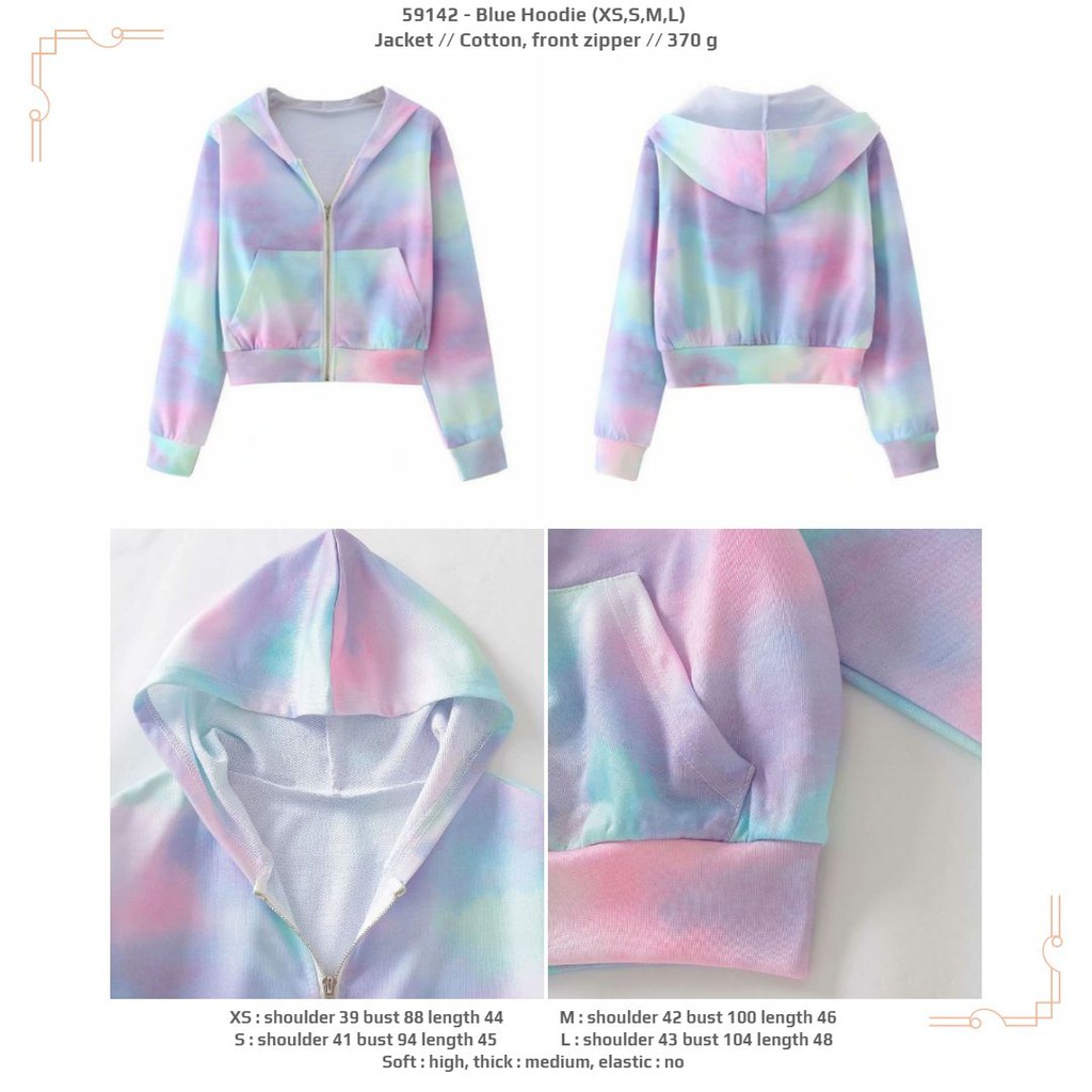 jaket unicorn rainbow