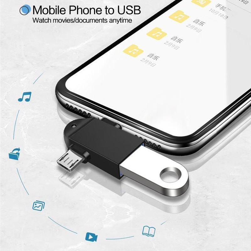 OTG 2 In 1 Micro Type C 3.0 Fast Transfer Otg Flash Disk Mouse