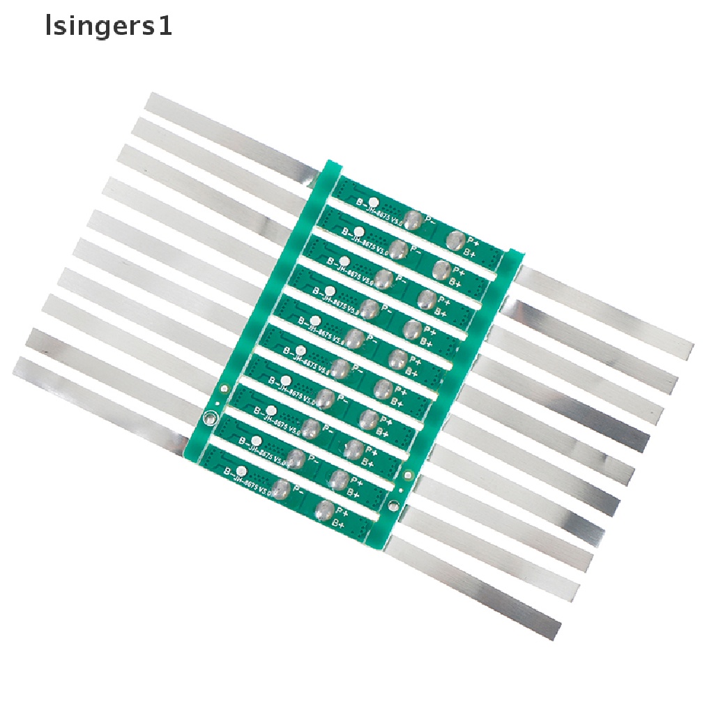 (lsingers1) 10pcs board Pelindung BMS 2A Untuk Baterai Li-ion lithium 1S 3.7V 18650