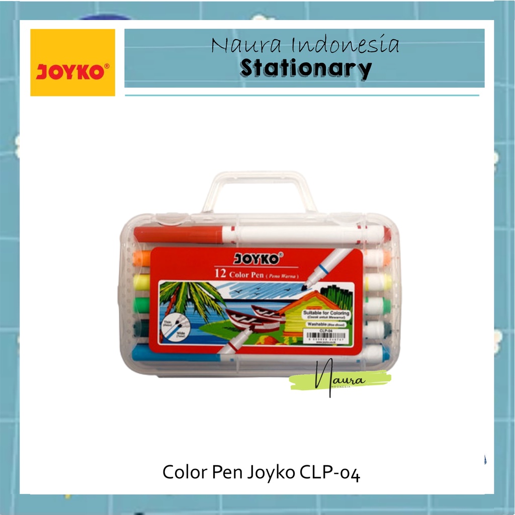 

Color Pen Pulpen Pena Warna Joyko CLP-04 12 Warna Colors