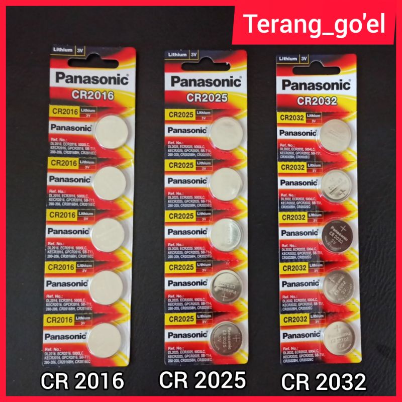 PANASONIC Baterai Kancing / Baterai Lithium 3V PANASONIC / Baterai BULAT PANANSONIC