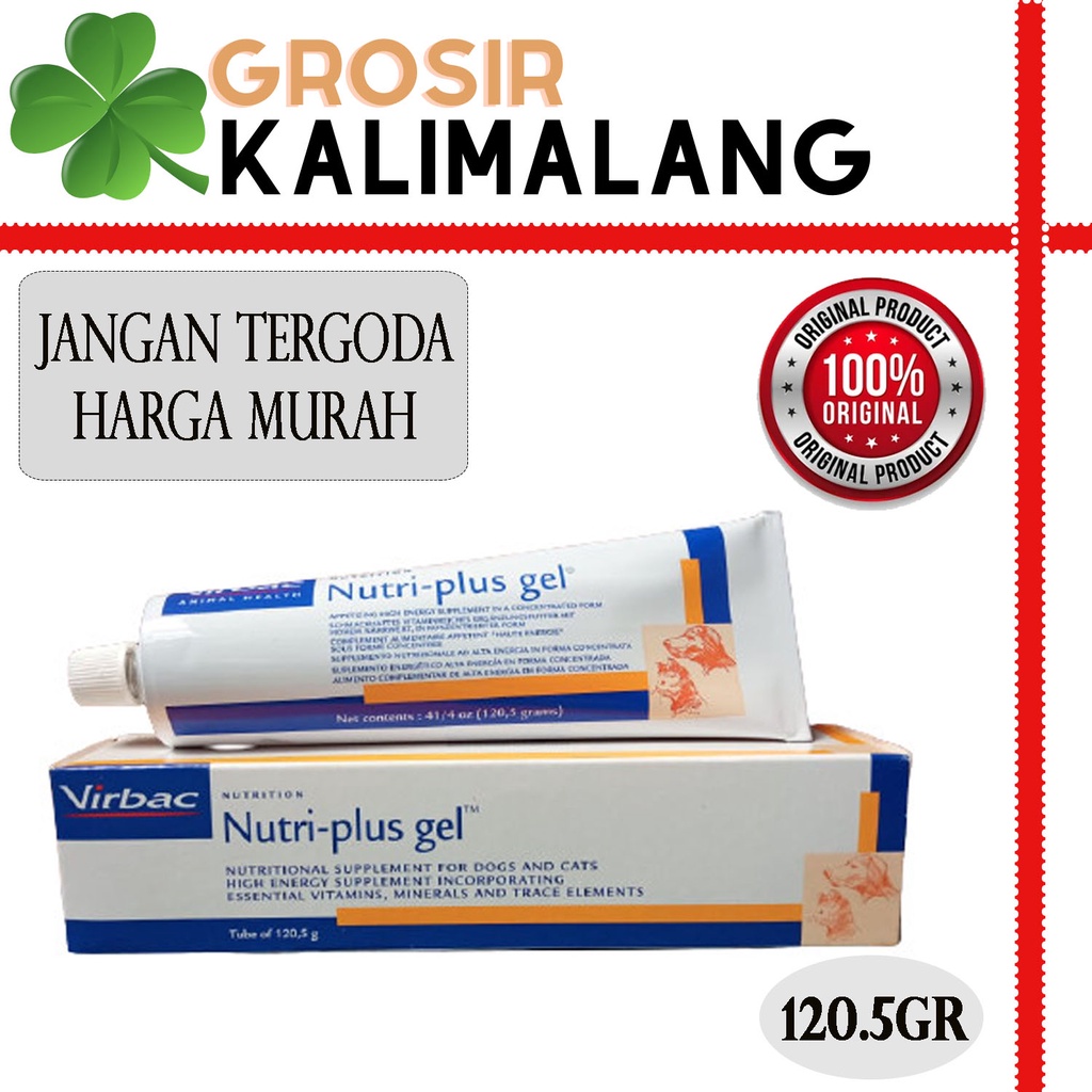 Nutri Plus Gel Virbac 120.5gr Suplemen Kucing Anjing