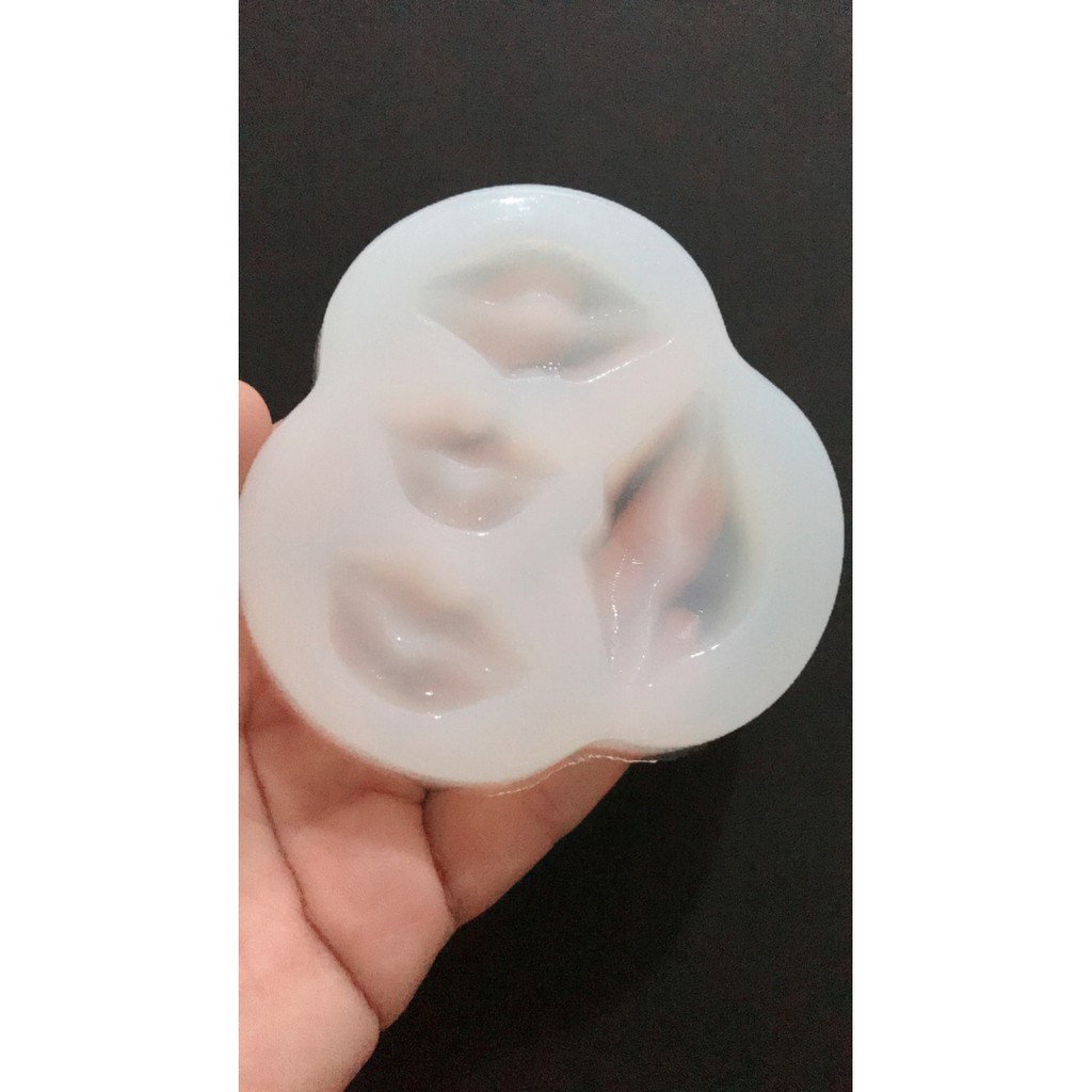 Lipstick mold bibir cetakan resin cetakan clay cetakan fondant mold