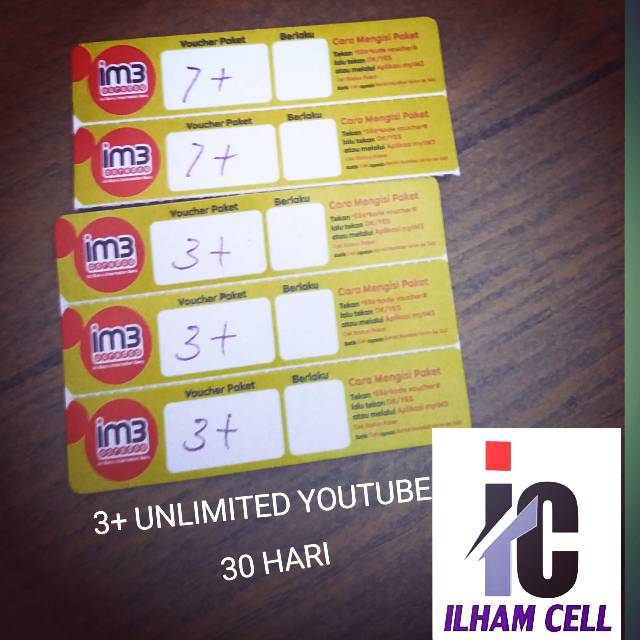 Vocer indosat 3gb+unlimited