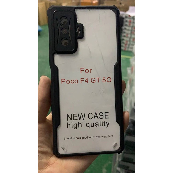 Anti Shocking Xiaomi Poco M5/F4 5G / F4 GT / M3 / Redmi K40S / Redmi K50 Gaming Hardcase Fusion List Hitam Acrylic Case