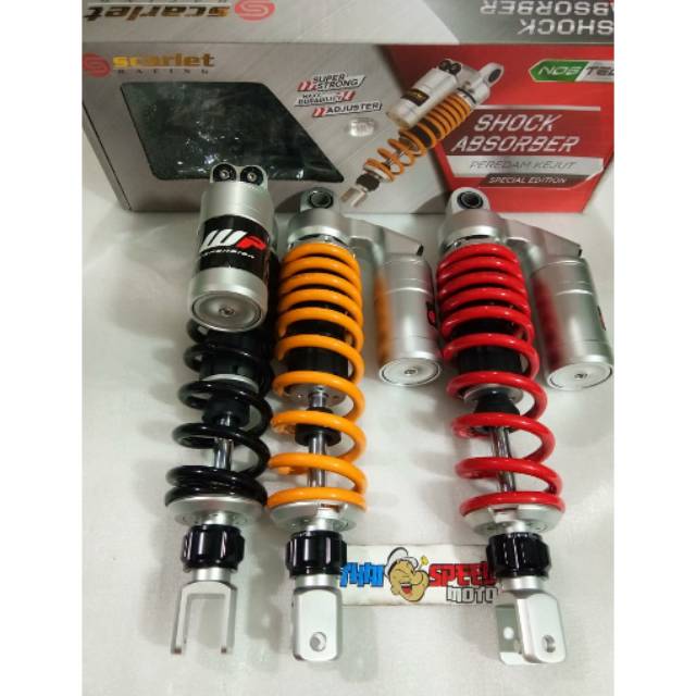 Shock tabung matic scarlet 330mm rebound klik fungsi