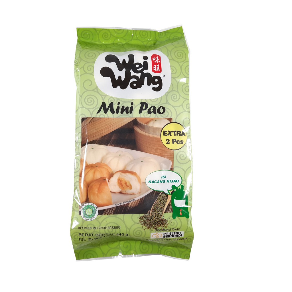 

Frozen Food Minipao Kacang Hijau Wei Wang 440gr