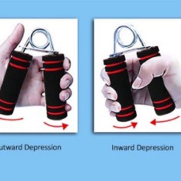 alat olahraga Hand Grip Fitness Handgrip Foam Lembut Melatih Kekuatan Tangan Dan Lengan-2