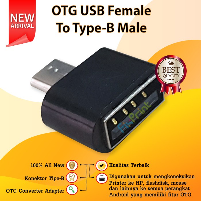 OTG USB Female to Type-B Male New OTG USB Tipe B Converter Adapter