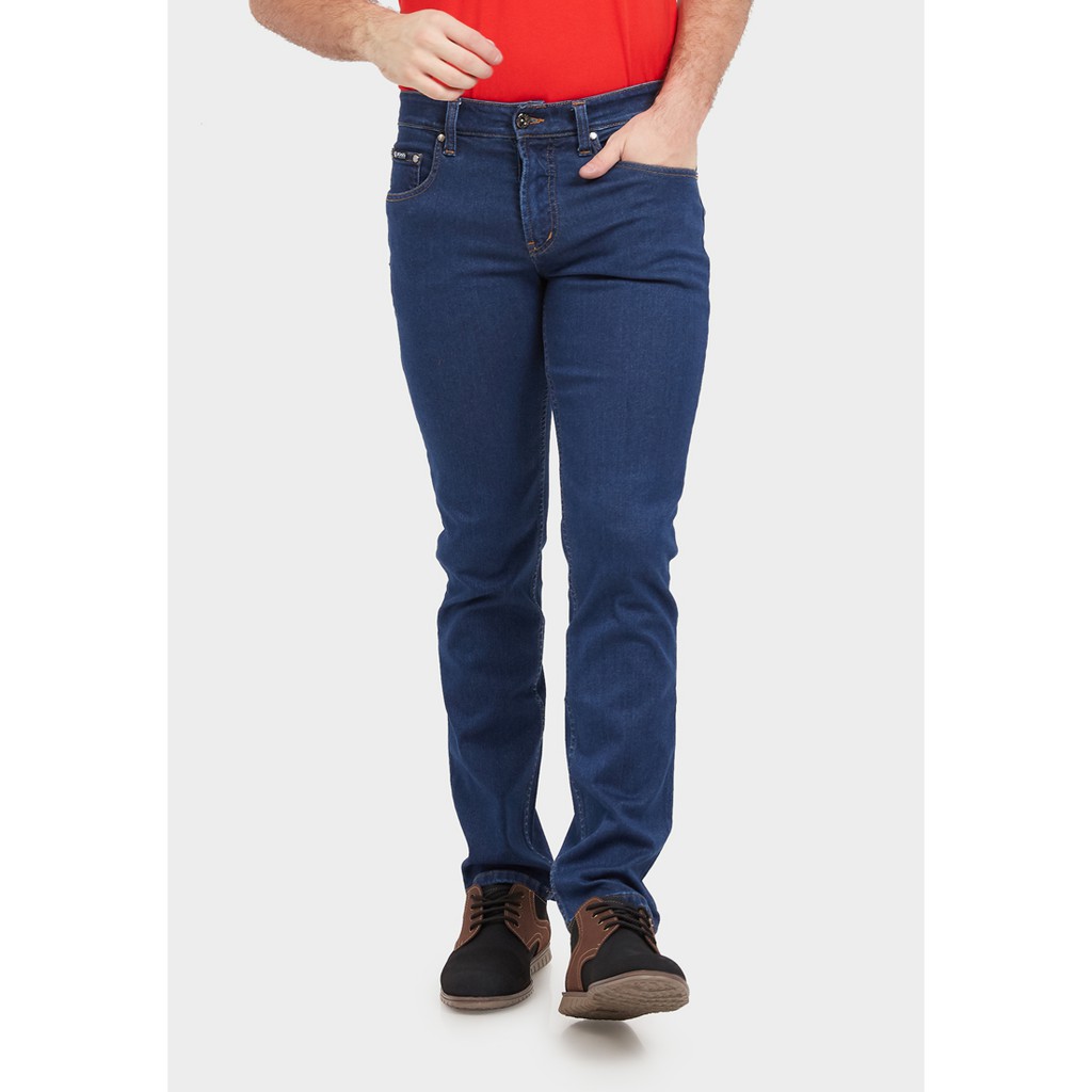 JBBoss Celana Panjang Jeans Polyring Stretch Regular Fit (Navy Blue) / Ramayana Jatinegara