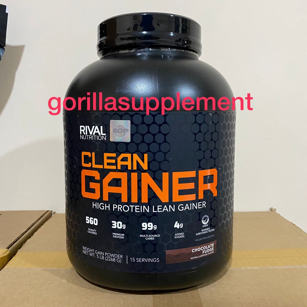 Rival Nutrion Clean gainer 5lb 5lbs Weight Gainer Lean Bulking Mass