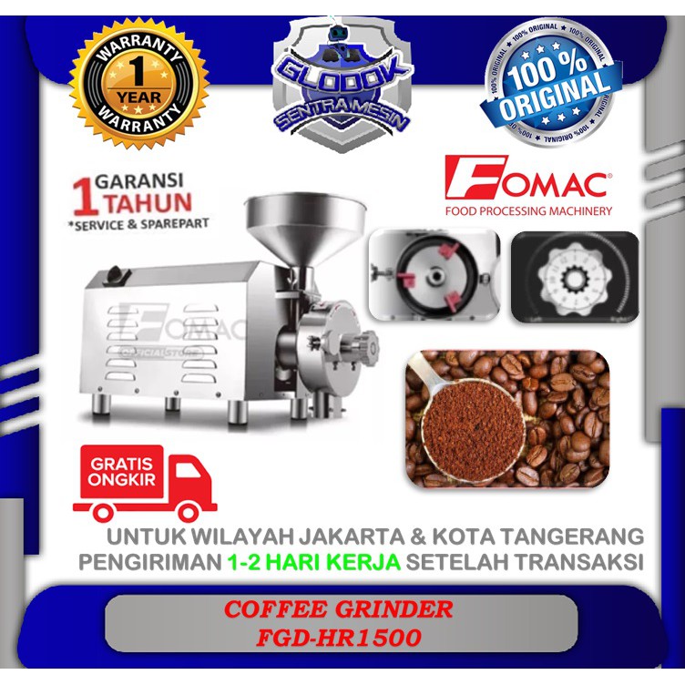 Mesin Penggiling Kopi Coffee Grinder FGD-HR1500 FOMAC