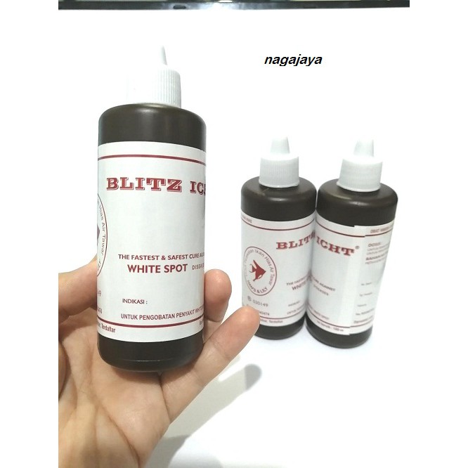 Blitz icht obat biru obat anti jamur white spot ikan kemasan 100 cc