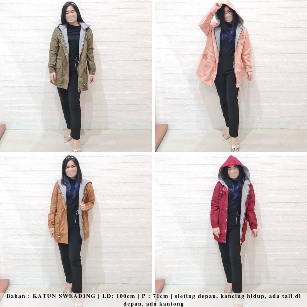 1354 canvas sweading jacket parka jaket