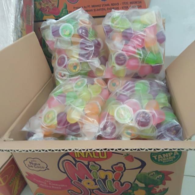 

Inaco mini jelly mix aneka rasa buah kiloan 1kg murah terlaris