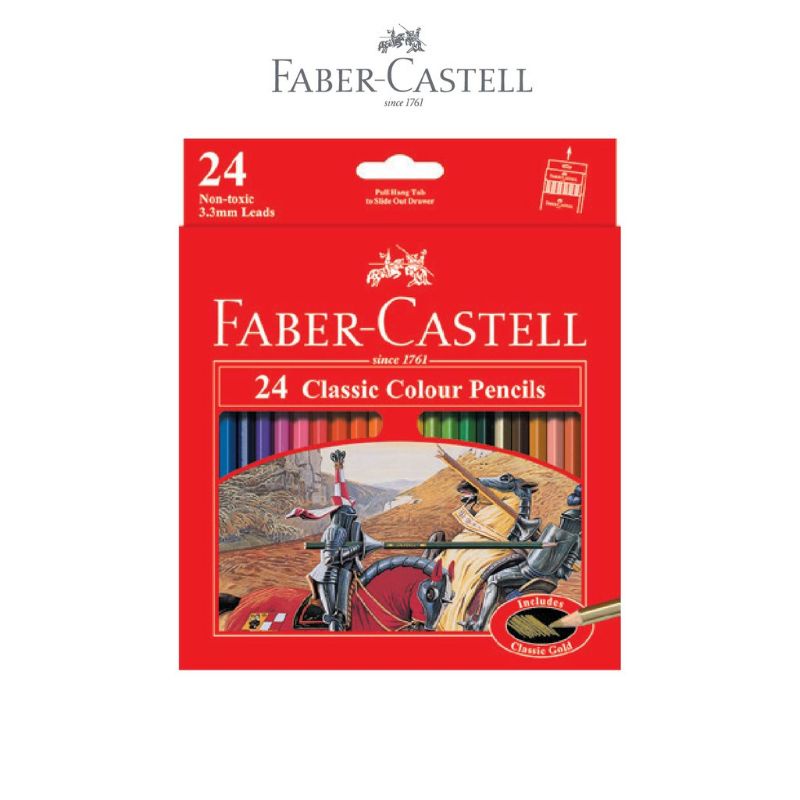 

Faber Castell Classic Colour Pencils 24L / Pensil Warna Faber-Castell 24set