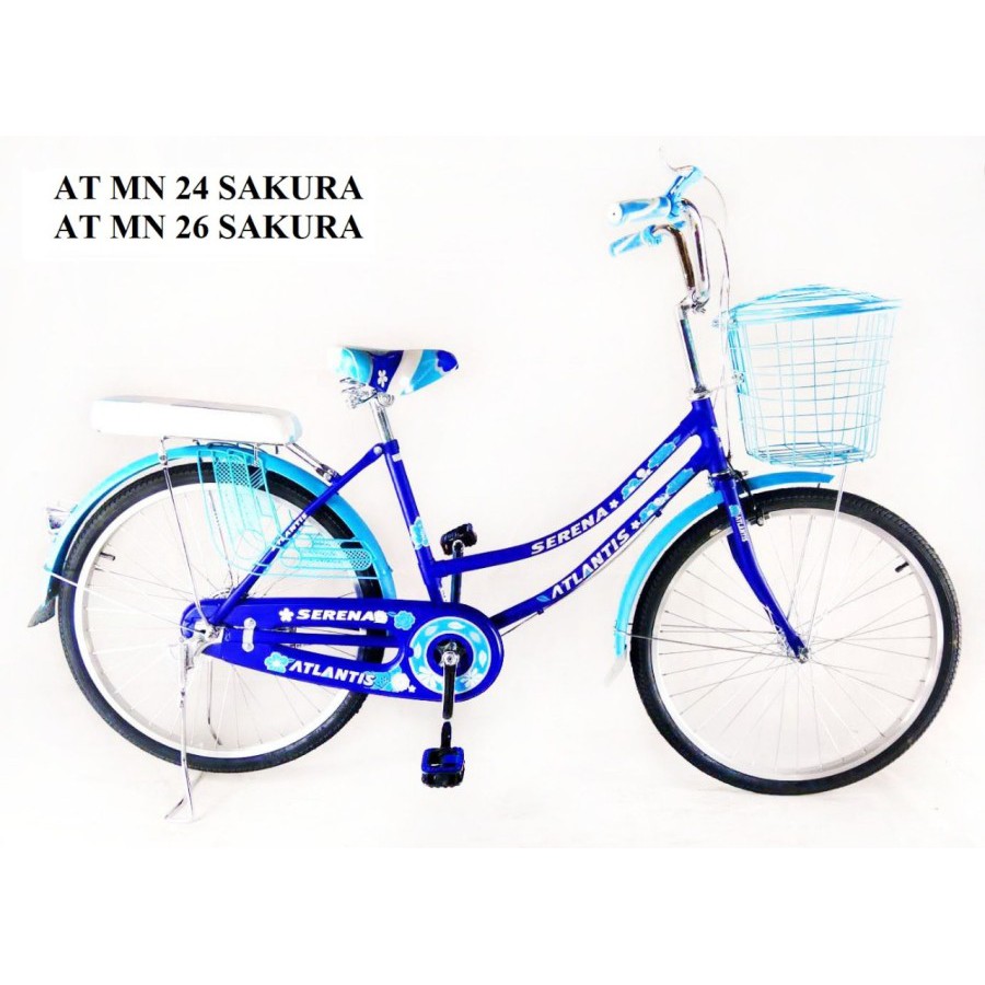 Saelaris_ () Mini 20 Atlantis Ok Sepeda Keranjang Anak City Bike Mini Sepeda Mini Ukuran 20 Sepeda